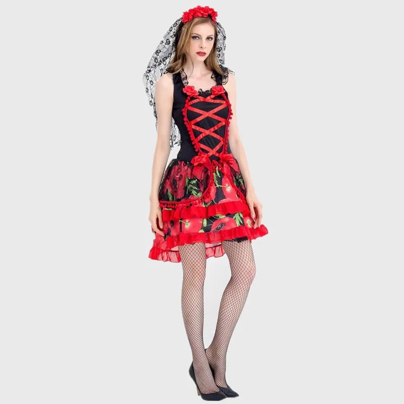 Day of the Dead Skull Costume for Women - Halloween Party Dress - Image 18