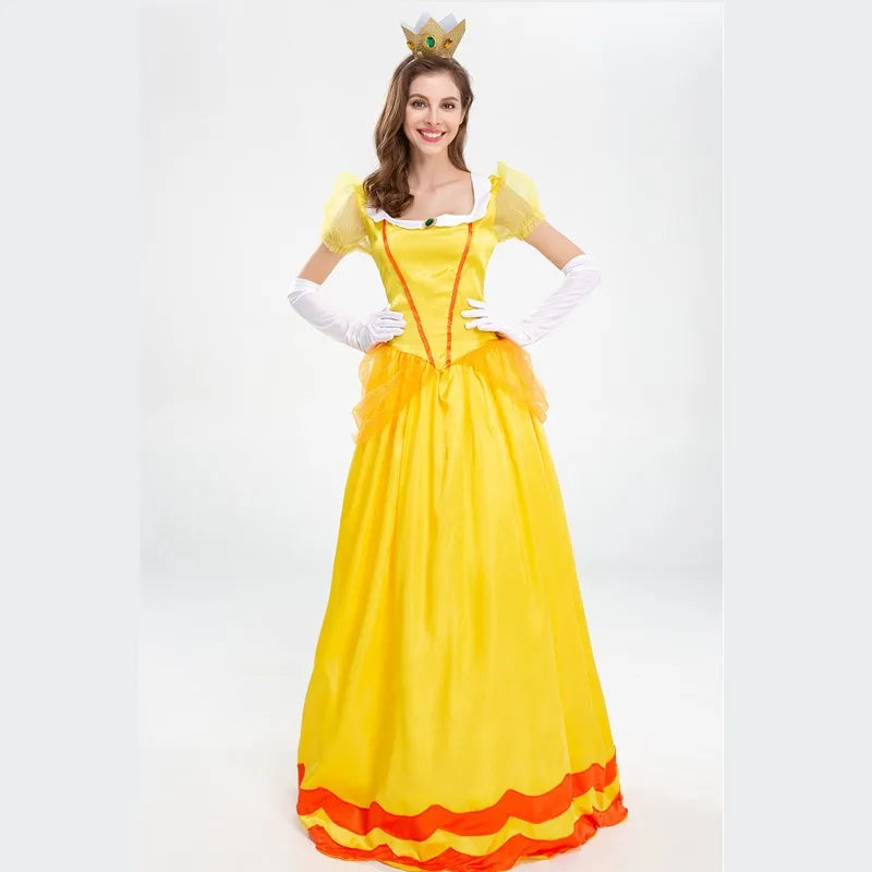 Classic Peach Princess Cosplay Costume for Halloween & Parties - Image 18