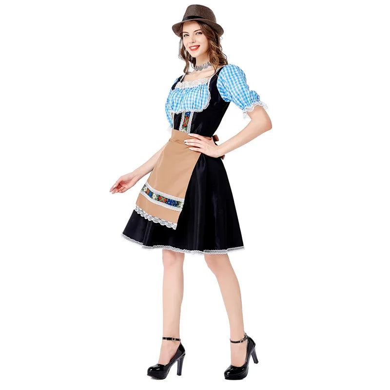 Traditional Bavarian Dirndl Dress for Oktoberfest & Cosplay - Image 16