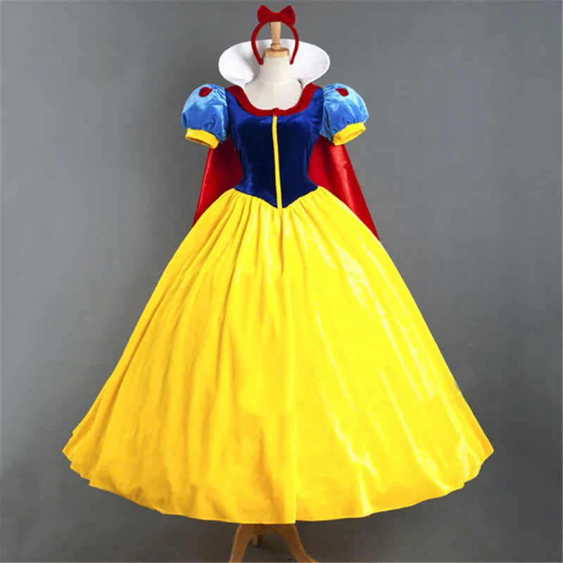 Elegant Adult Snow Princess Costume for Halloween & Parties