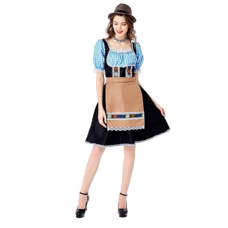Traditional Bavarian Dirndl Dress for Oktoberfest & Cosplay - Image 12