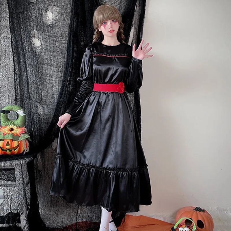 Haunting Annabelle Doll Costume for Halloween Parties - Image 13