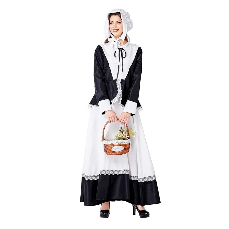 Medieval Manor Garden French Maid & Oktoberfest Cosplay Dress - Image 4