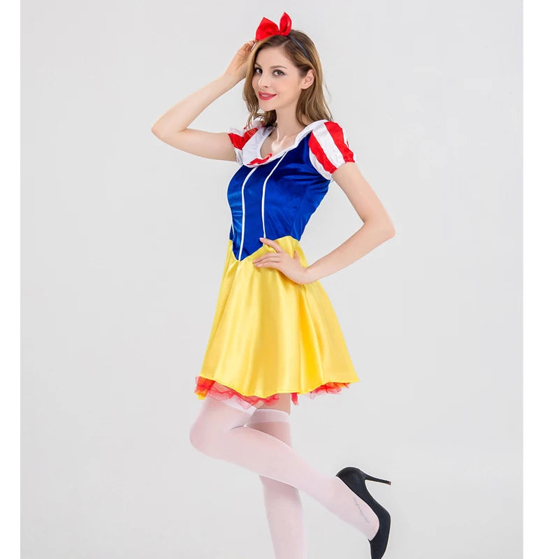 Classic Fairy Tale Princess Snow Costume for Roleplay & Parties - Image 11