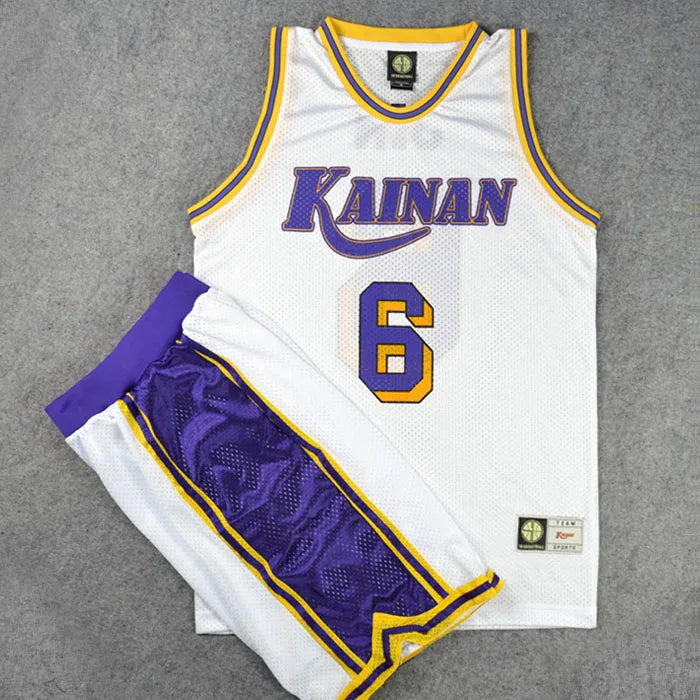 Kainan School No. 6 Basketball Jersey & Shorts Suit - Image 7