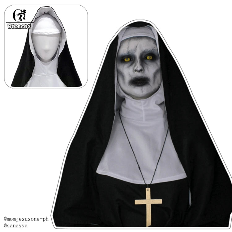 Women's The Nun Cosplay Costume for Halloween & Events - Image 12