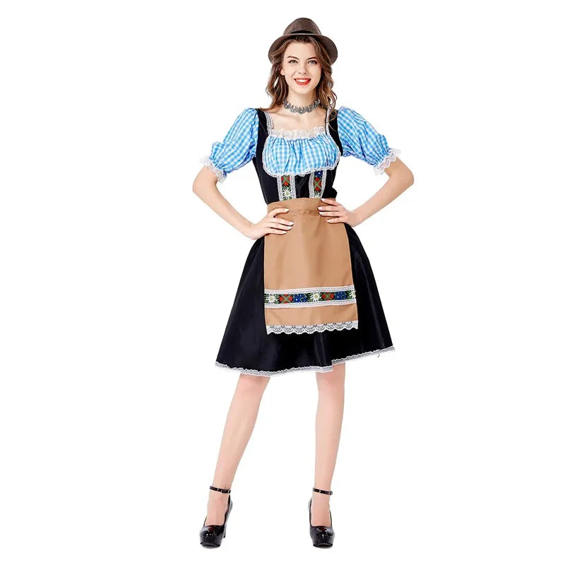 Traditional Bavarian Dirndl Dress for Oktoberfest & Cosplay - Image 6