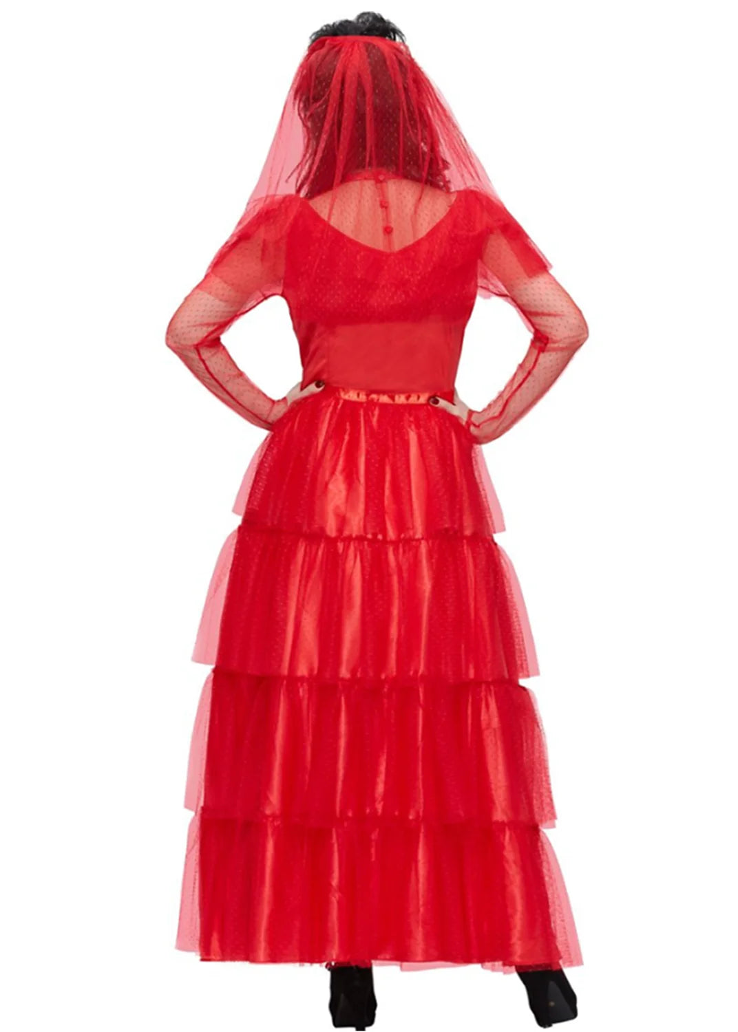 Halloween Masquerade Horror Bride Zombie Fairy Costume - Image 3