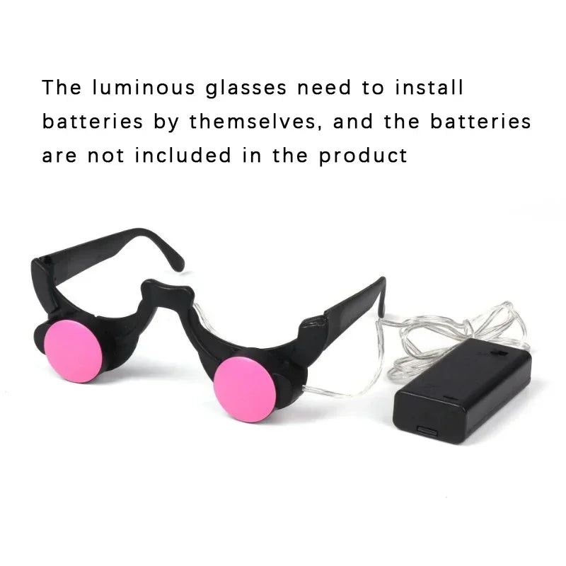 Kids Demon Costume with Glowing Red Glasses and Jumpsuit - Image 2