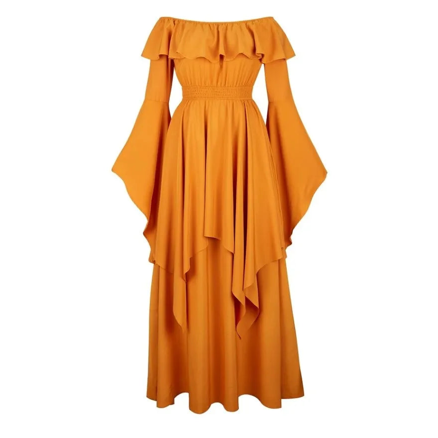 Vintage Medieval Renaissance Women's Peasant Costume Gown - Image 21