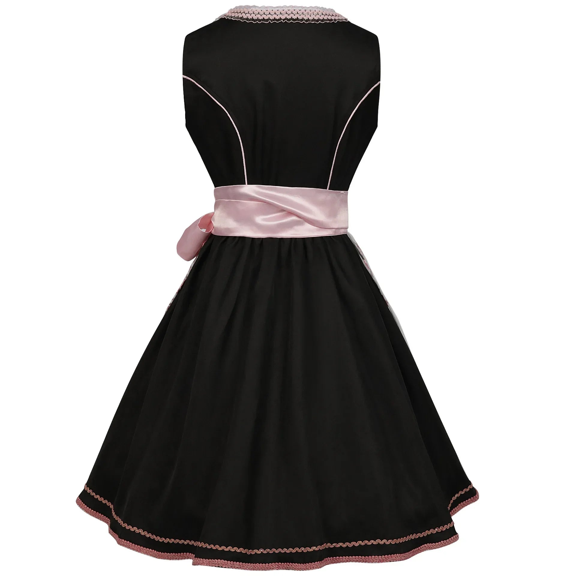 Elegant Bavarian Square Neck Lace Midi Dress Set - Image 15