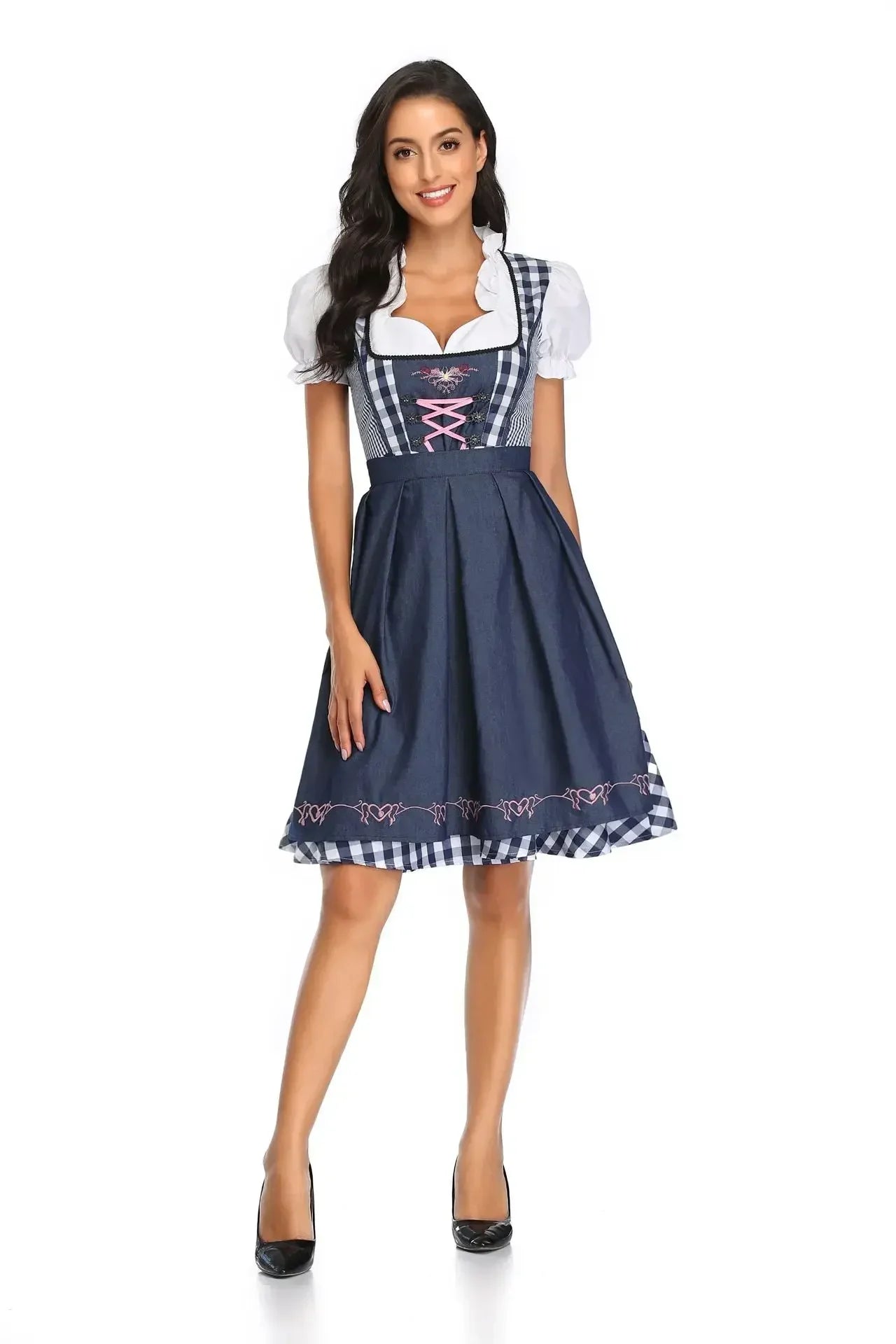 Bavarian Oktoberfest Dress & Lederhosen Party Outfit Set - Image 2