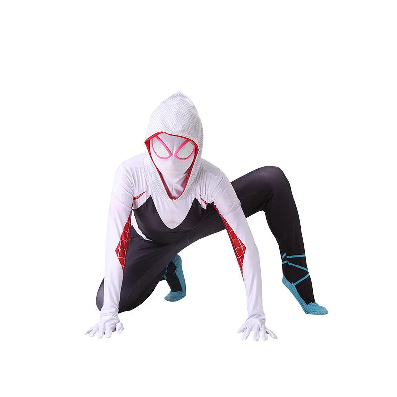 Adult Spider Gwen & Miles Morales Cosplay Bodysuit - Image 11