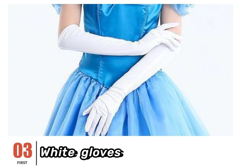 Snow Princess Blue Dress for Halloween and Costume Parties - Image 10