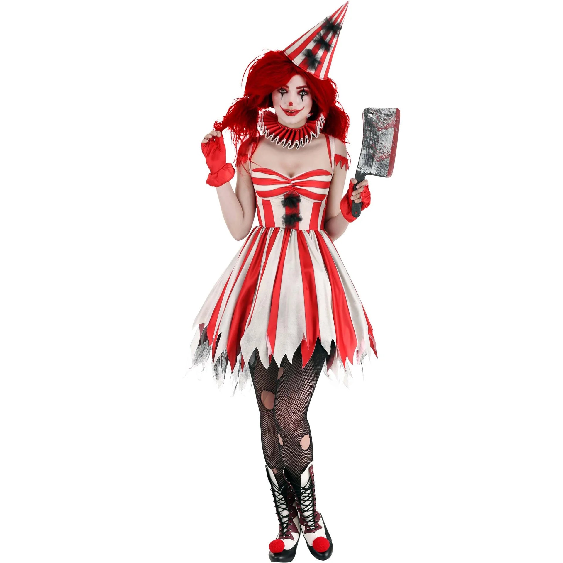 Women’s Scary Clown Costume for Halloween & Carnival