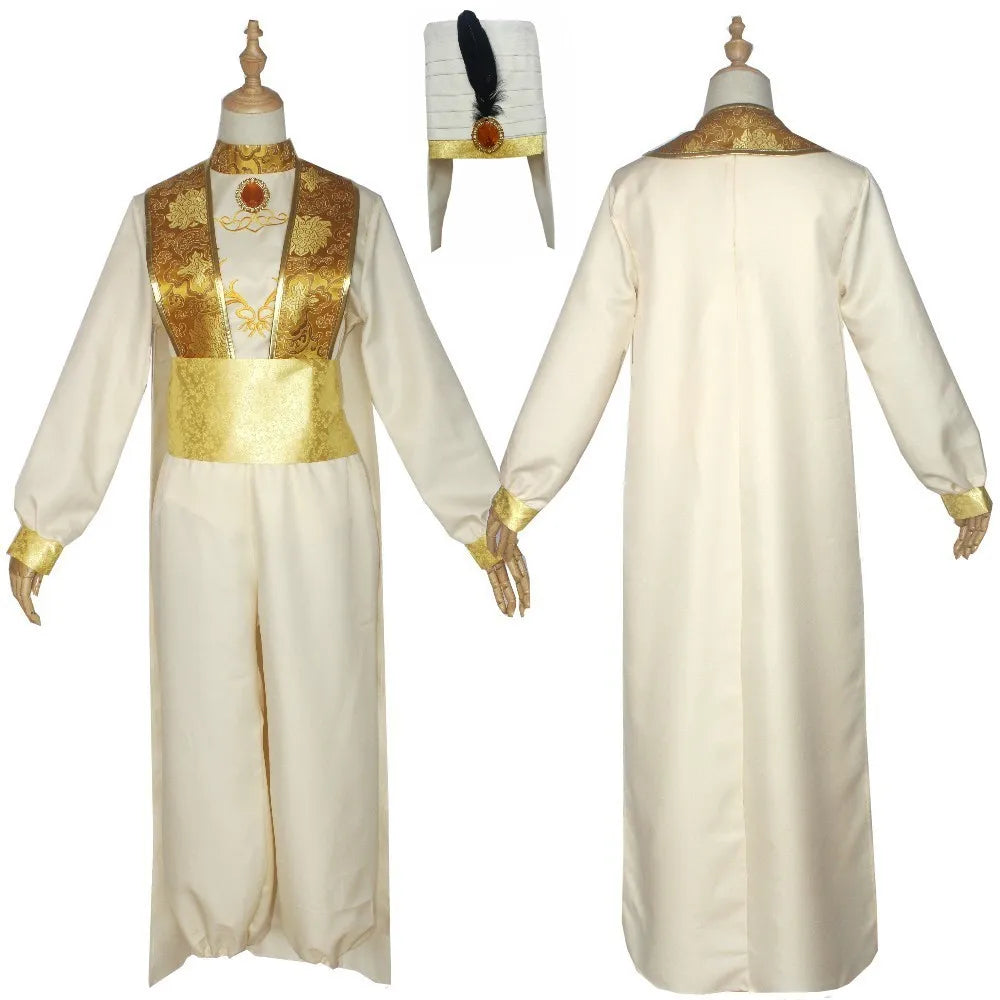 Adult Prince Costume with Magic Lamp for Dance & Cosplay - Image 17