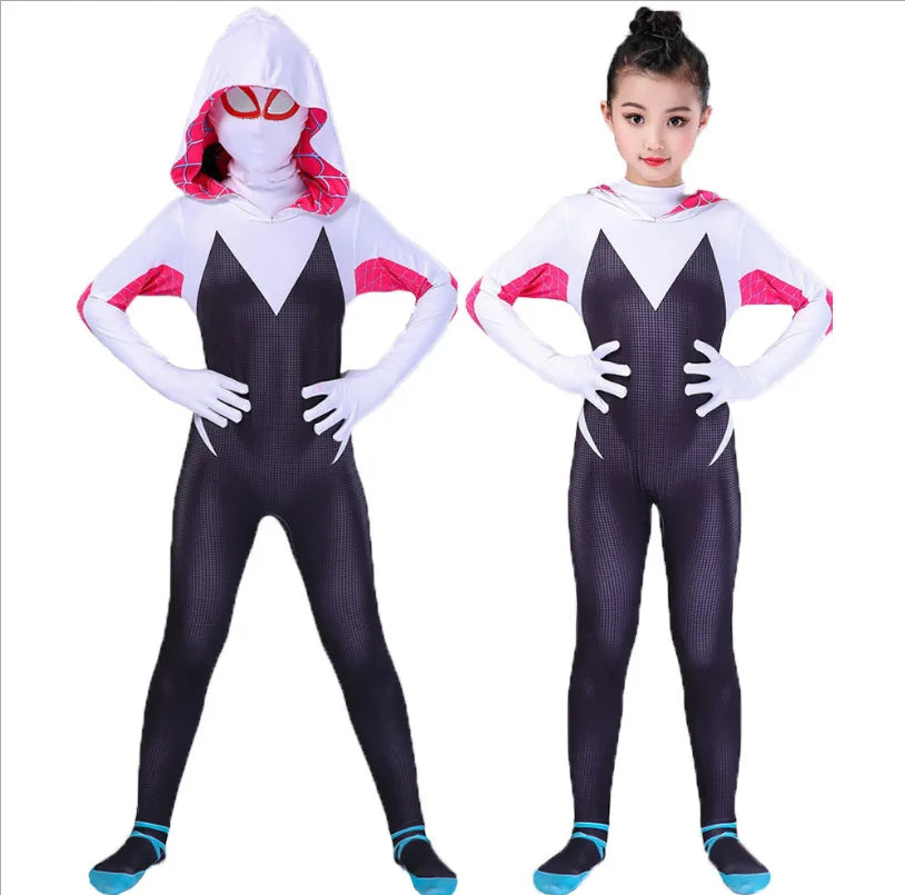 Adult Spider Gwen & Miles Morales Cosplay Bodysuit - Image 10