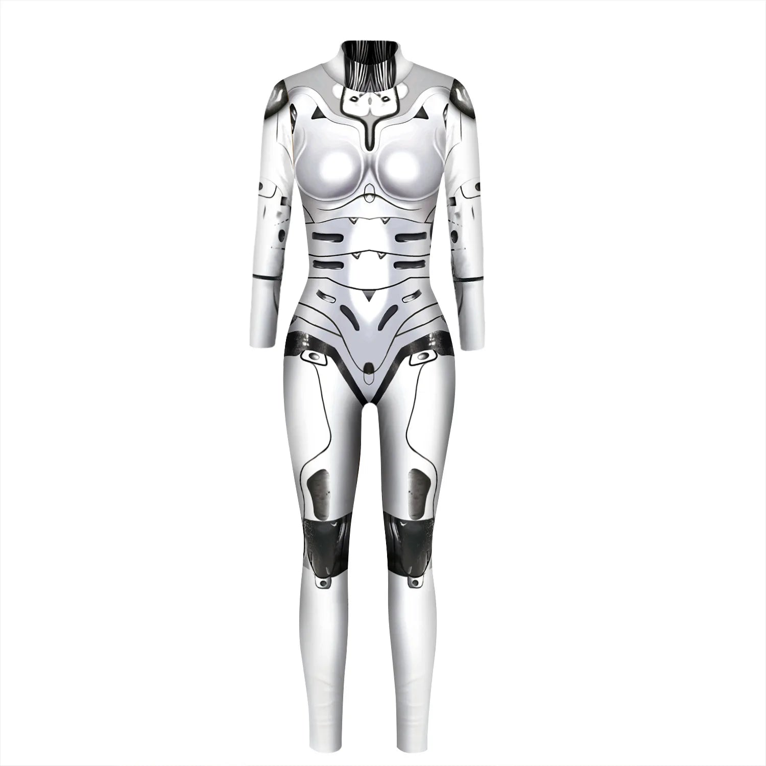 Cyberpunk Steampunk Skeleton Bodysuit for Women Cosplay - Image 11