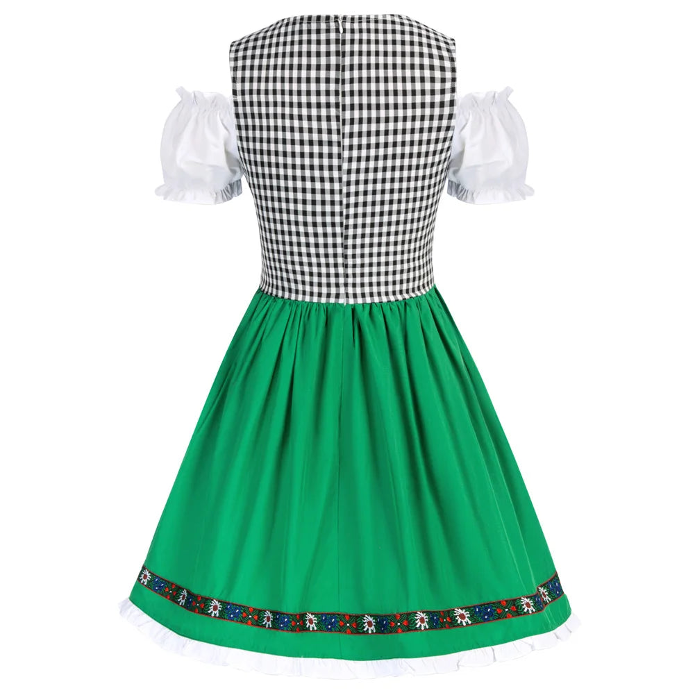 Elegant Bavarian Oktoberfest Women’s Cold Shoulder Dress Set - Image 12