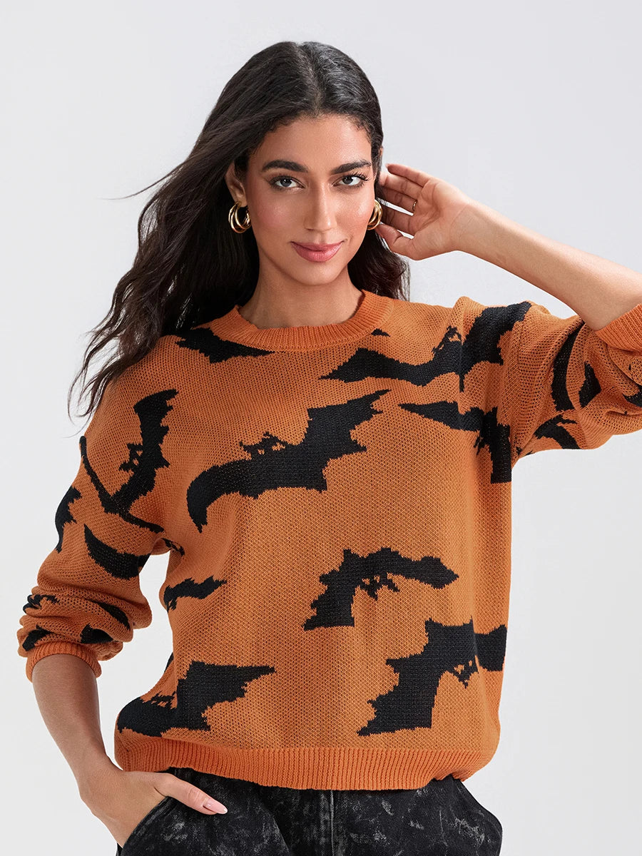 Warm Bats Pullover Sweater for Fall & Winter Women - Image 13