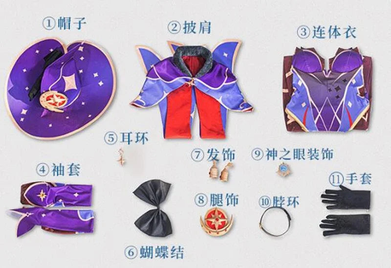 Enchanting Mondstadt Mona Cosplay Costume for Women - Image 5