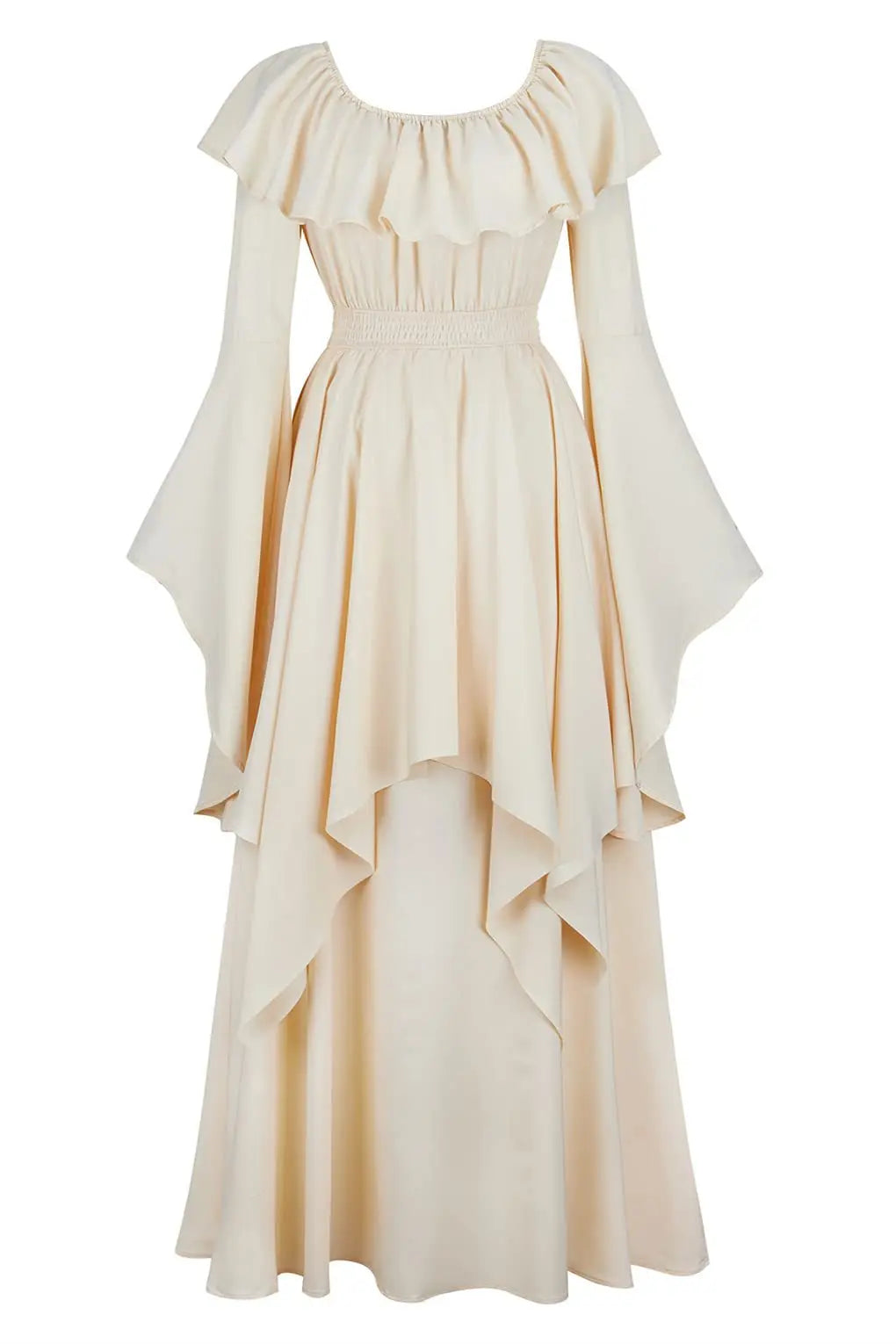Elegant Off-Shoulder Medieval Dress for Women - Party Gown - Image 3