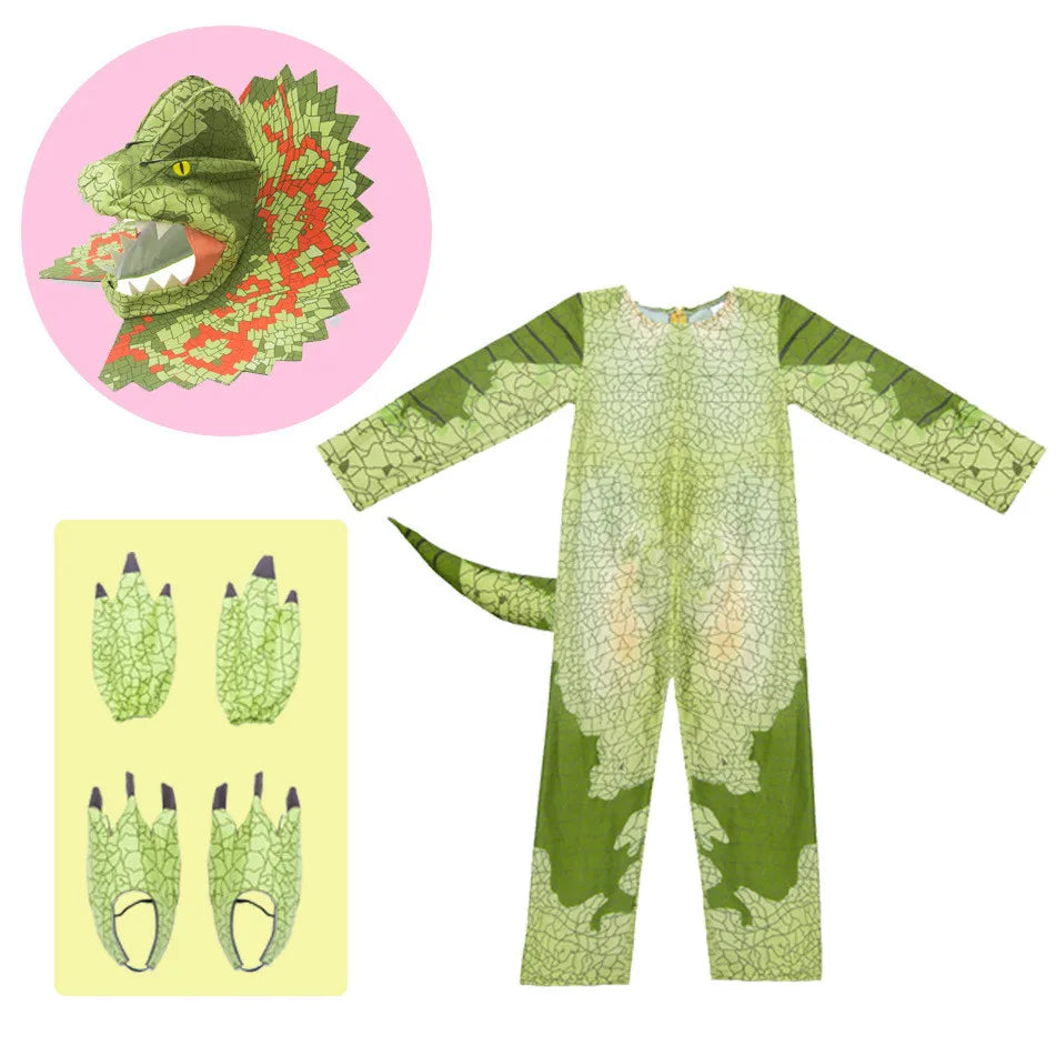 Triceratops Dinosaur Costume Set for Kids - Perfect for Christmas and Halloween - Image 5