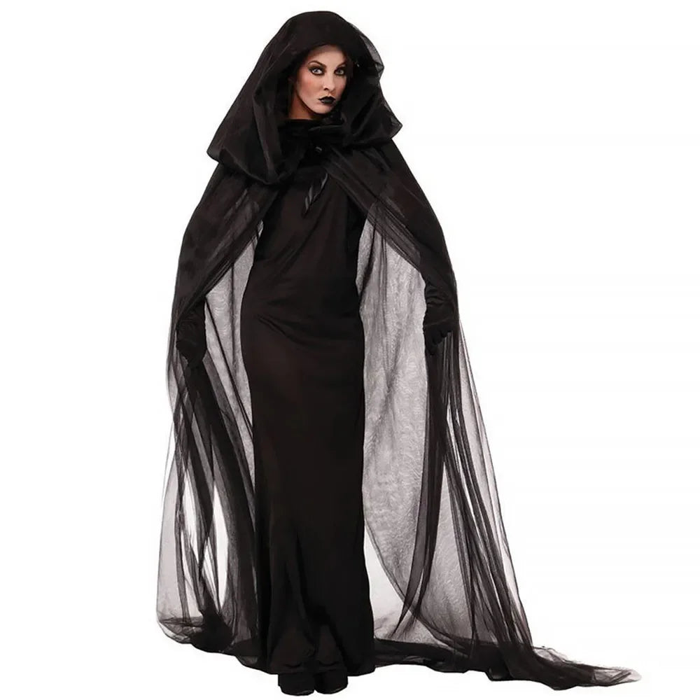 Haunting Zombie Bride Costume for Halloween Cosplay - Image 3