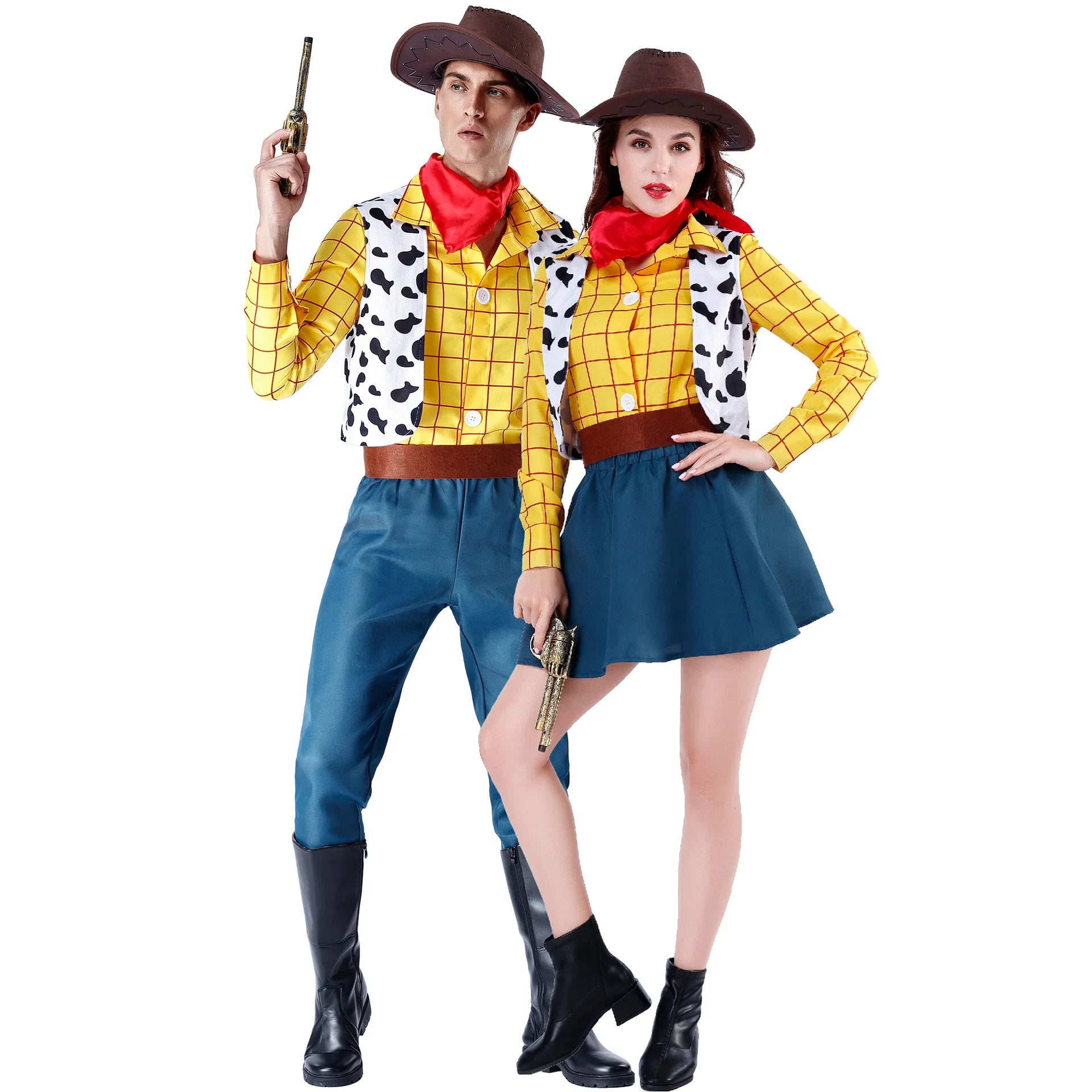 Unisex Cowboy Costume Set for Halloween and Parties