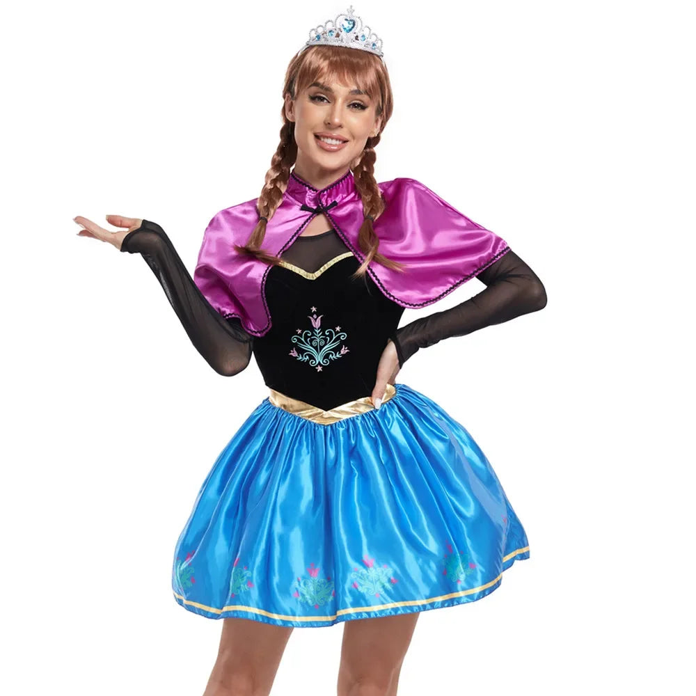 Enchanting Frozen Princess Cosplay Costume for Women