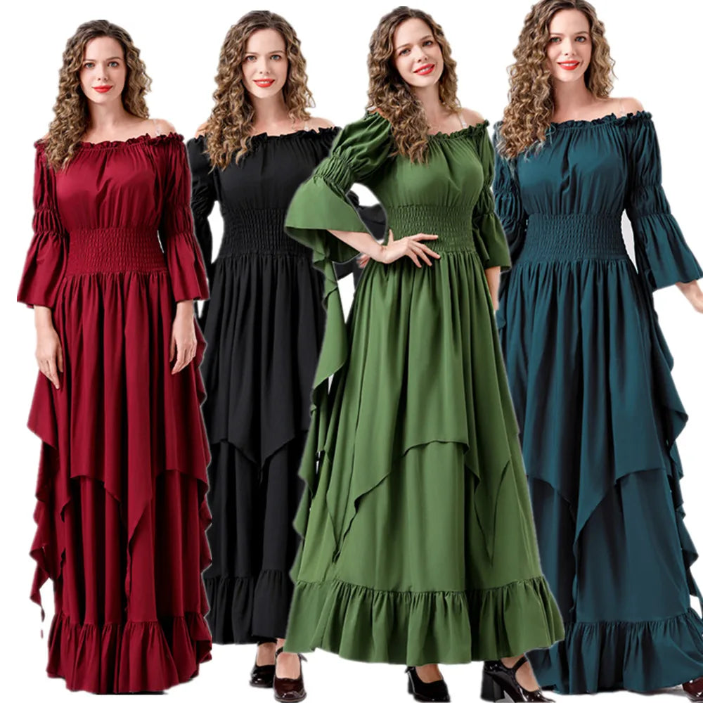 Elegant European Medieval Queen Costume for Halloween & Cosplay - Image 11