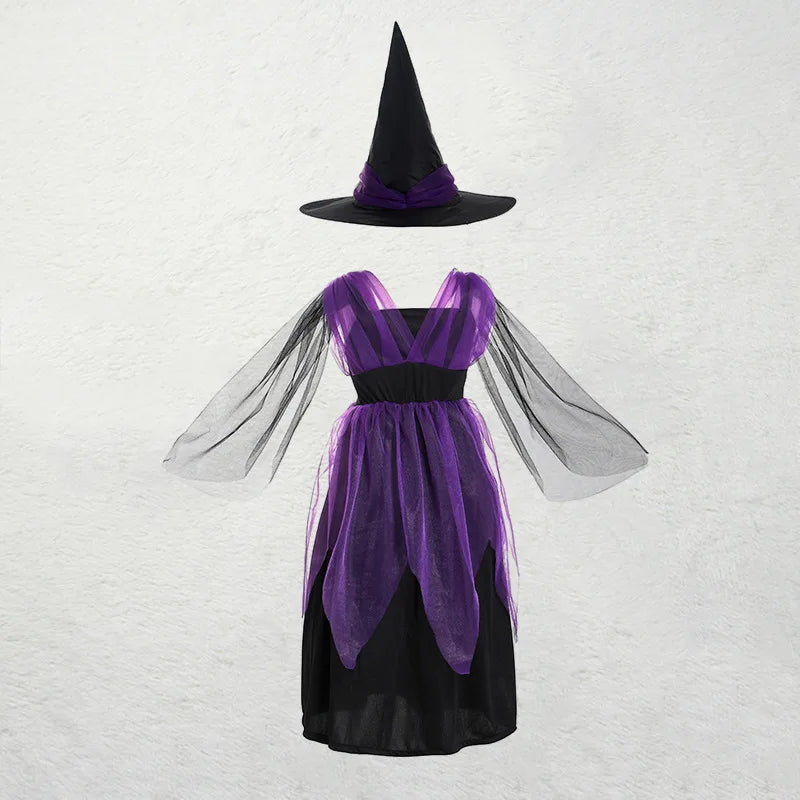 LED Witch Costume Set for Kids - 4PCS Cosplay Outfit - Image 28