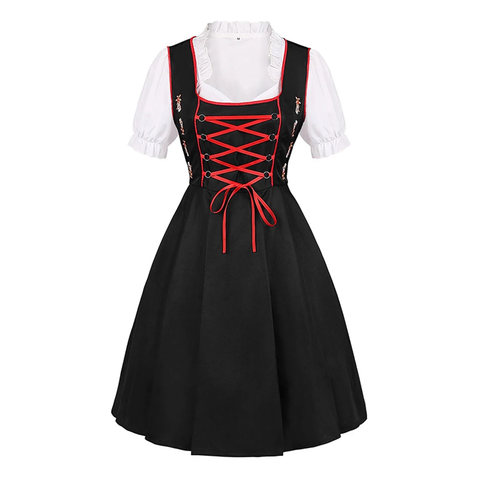 Traditional Bavarian Dirndl Dress with Apron for Oktoberfest - Image 3