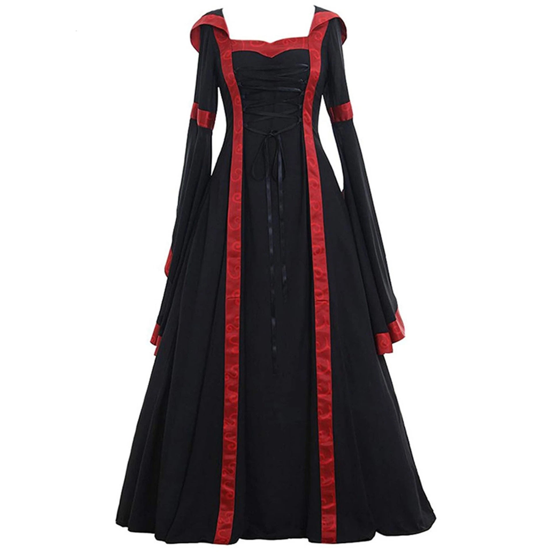 Elegant Gothic Medieval Court Dress for Halloween & Cosplay - Image 2