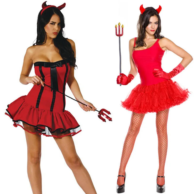 High-Quality Sexy Red Devil Costumes for Women