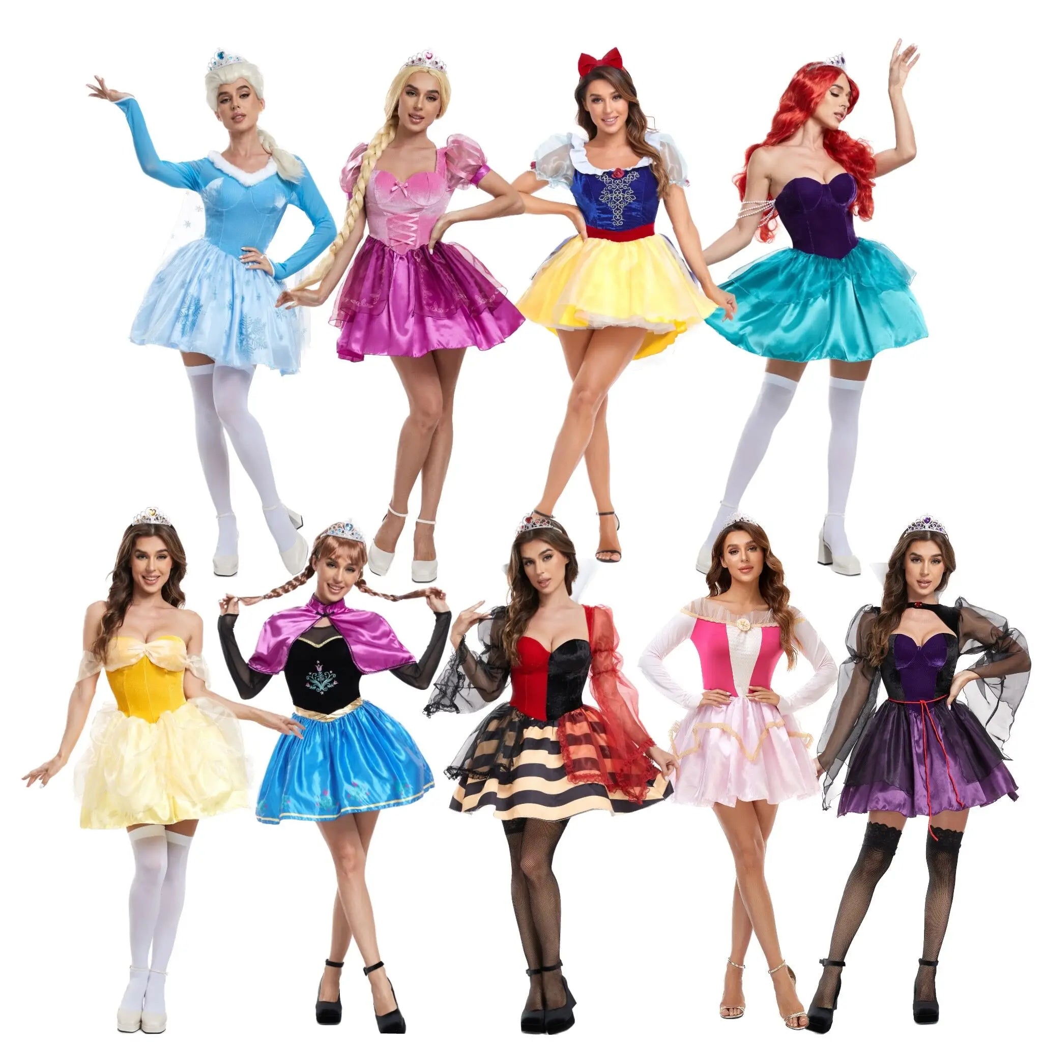 Enchanting Princess Cosplay Costumes for Halloween and Purim Parties