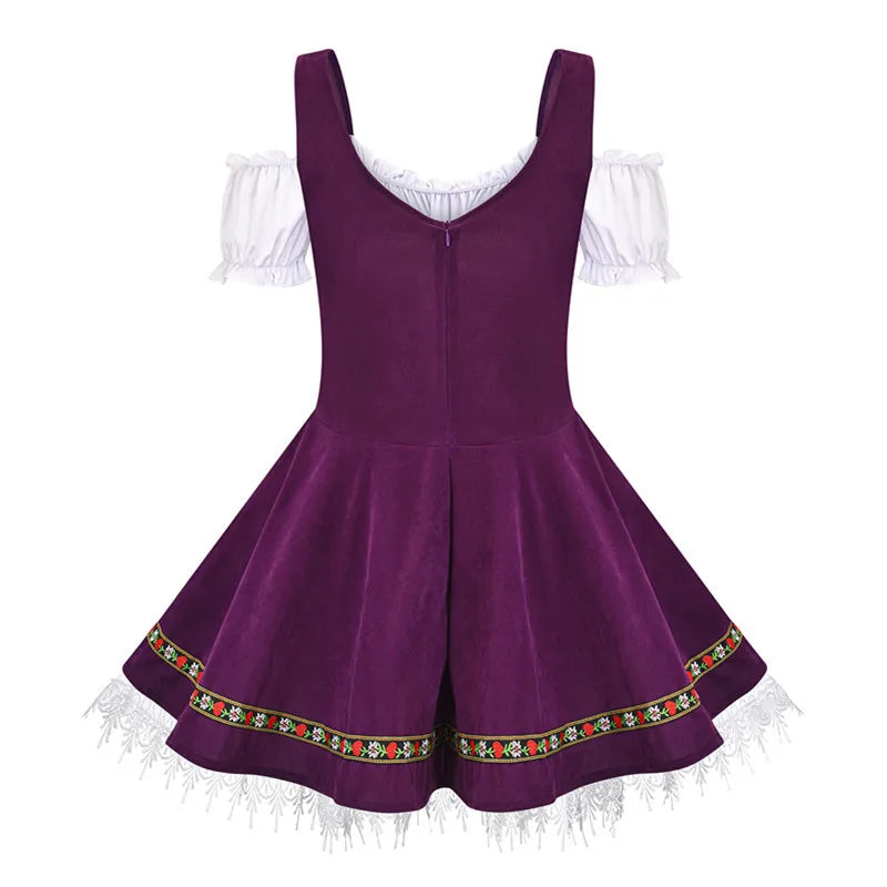 Traditional Strapless Oktoberfest Maid Cosplay Dress for Women - Image 21