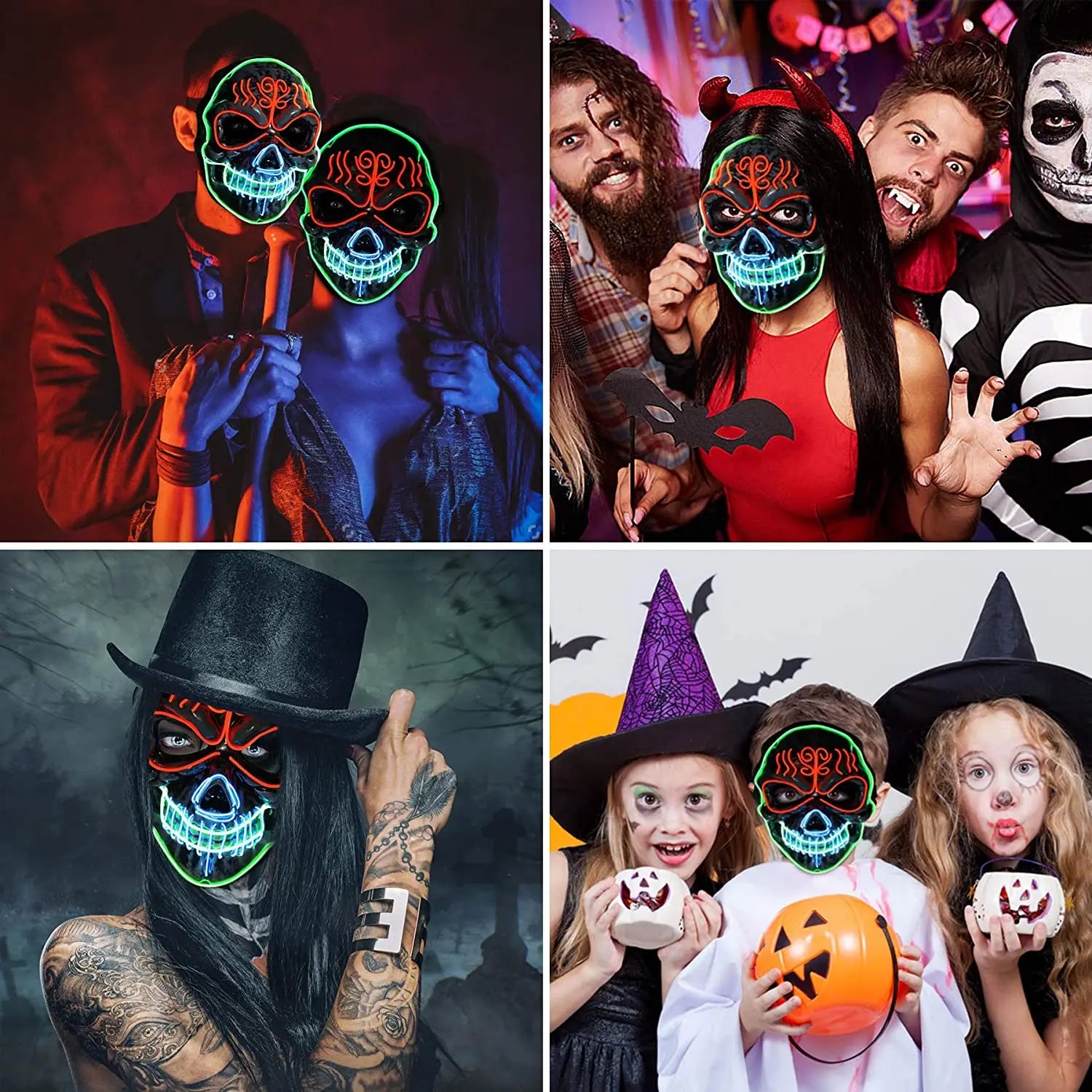 LED Skull Mask for Scary Halloween Cosplay & Pranks - Image 6