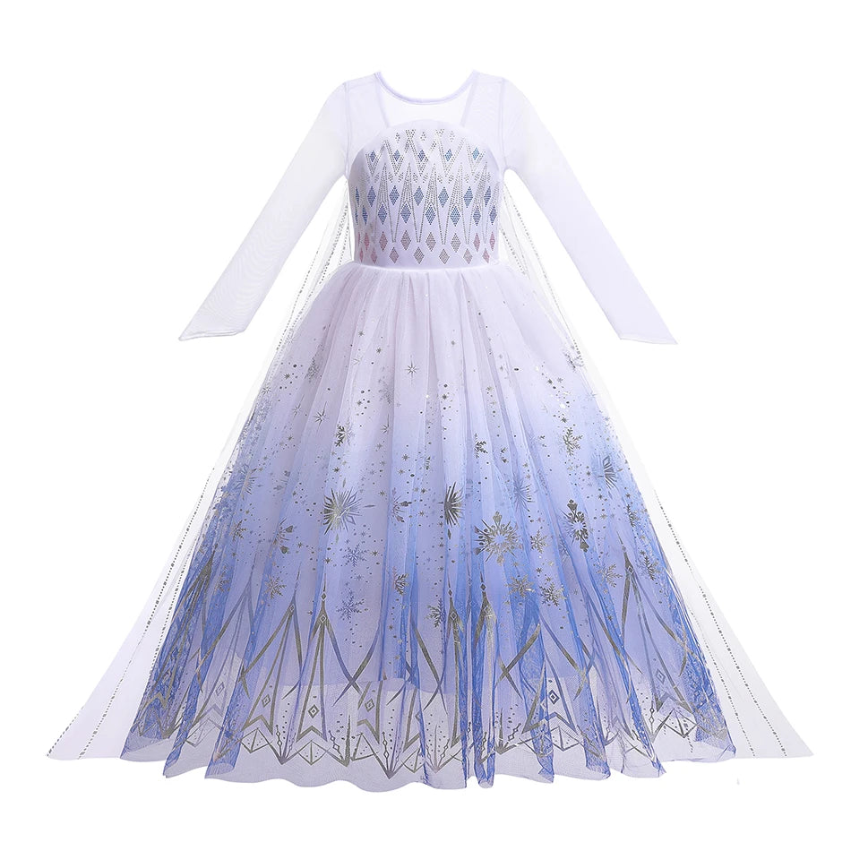 Enchanting Elsa & Anna Cosplay Dresses for Girls - Image 9
