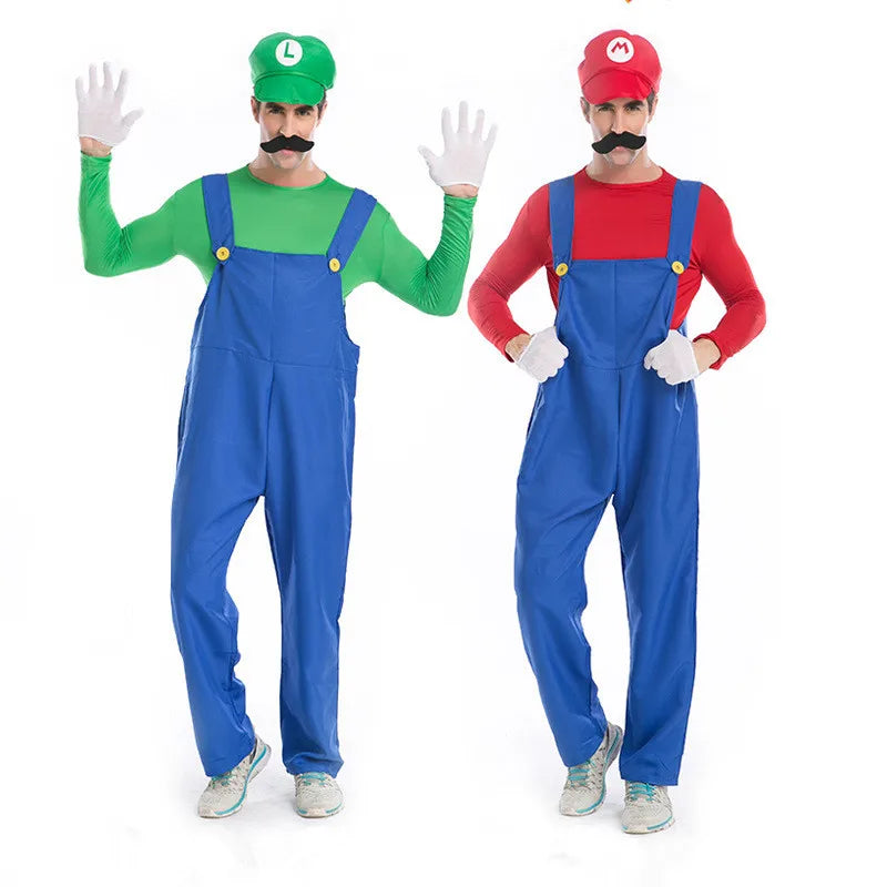 Funny Luigi Bros Plumber Costume for Halloween & Cosplay - Image 8
