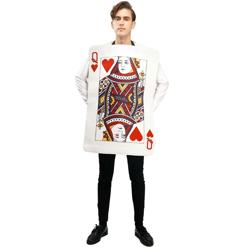 Couple King and Queen Poker Card Costumes for Parties - Image 3