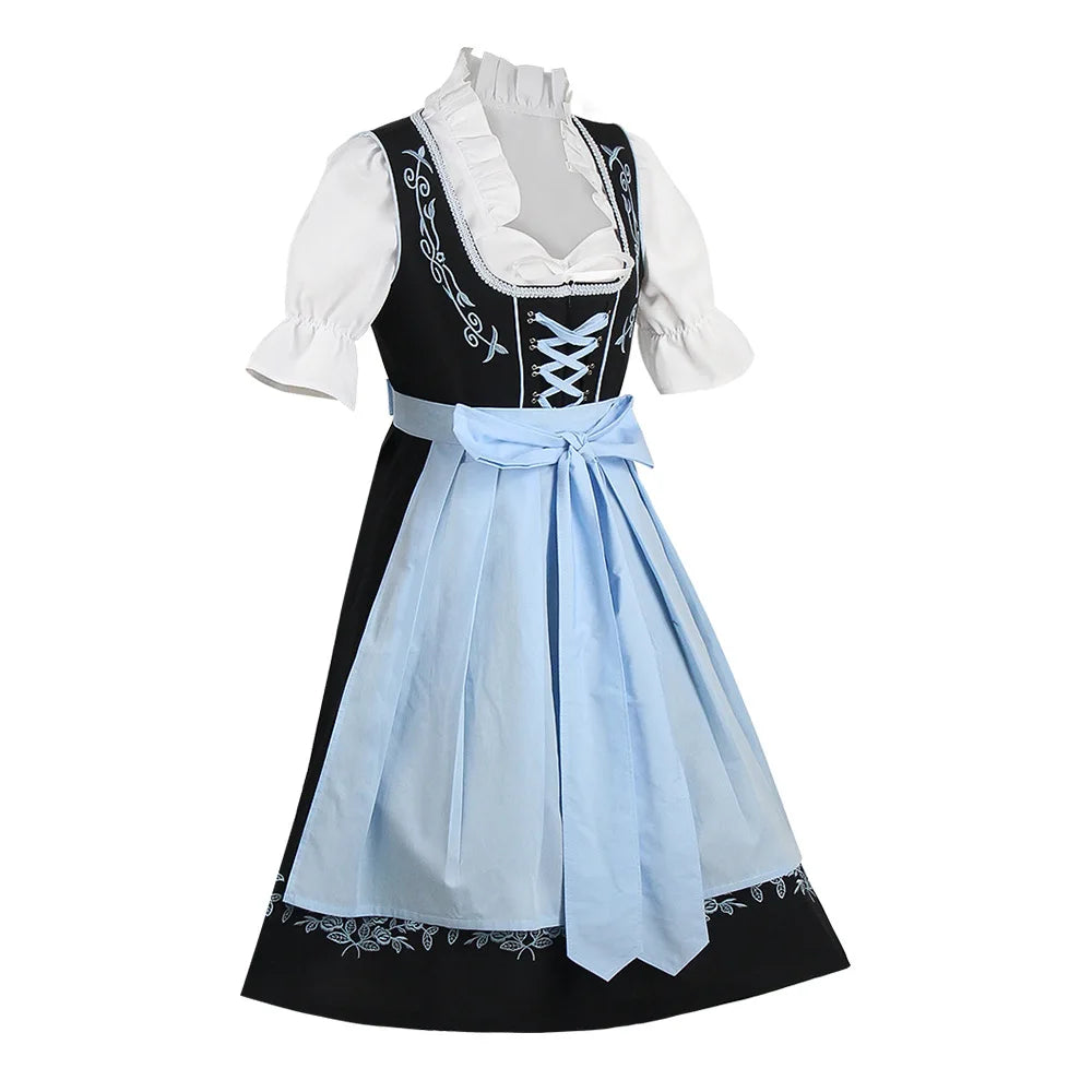 Elegant Bavarian Oktoberfest Costume for Women - Ideal for Halloween - Image 15