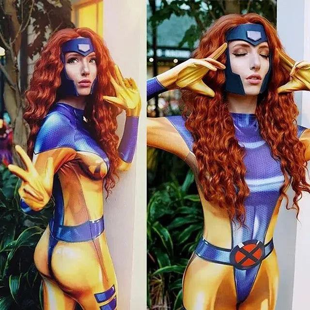 Female X-Men Superhero Cosplay Bodysuit for Halloween - Image 3