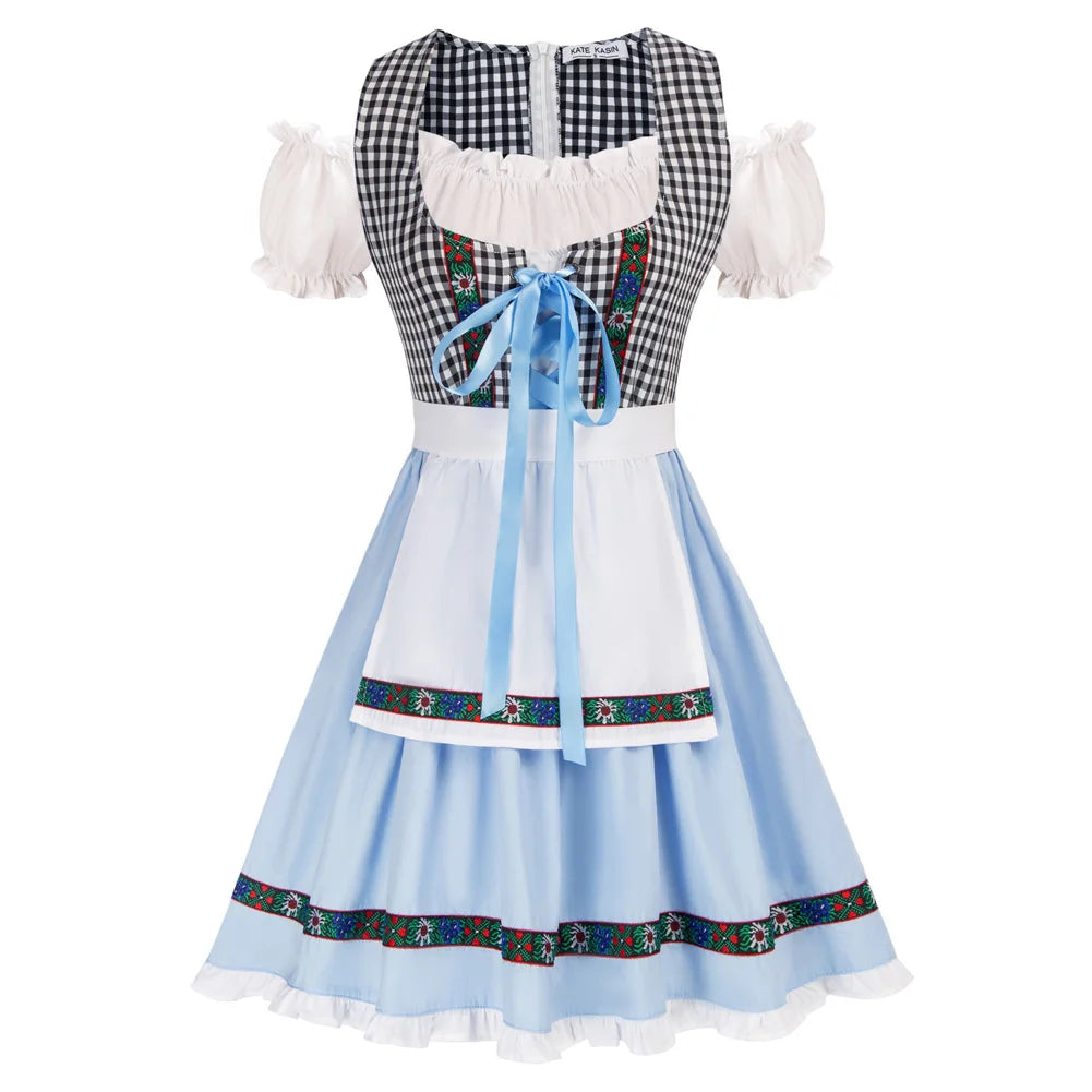 Elegant Bavarian Oktoberfest Women’s Cold Shoulder Dress Set - Image 29