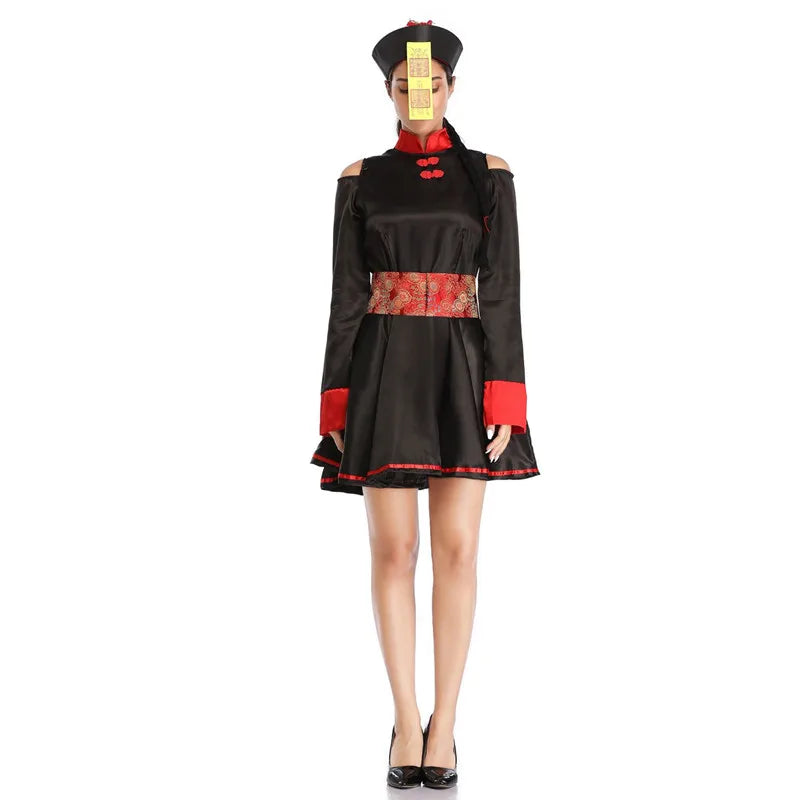 Qing Dynasty Zombie Costumes for Kids Halloween Cosplay - Image 4