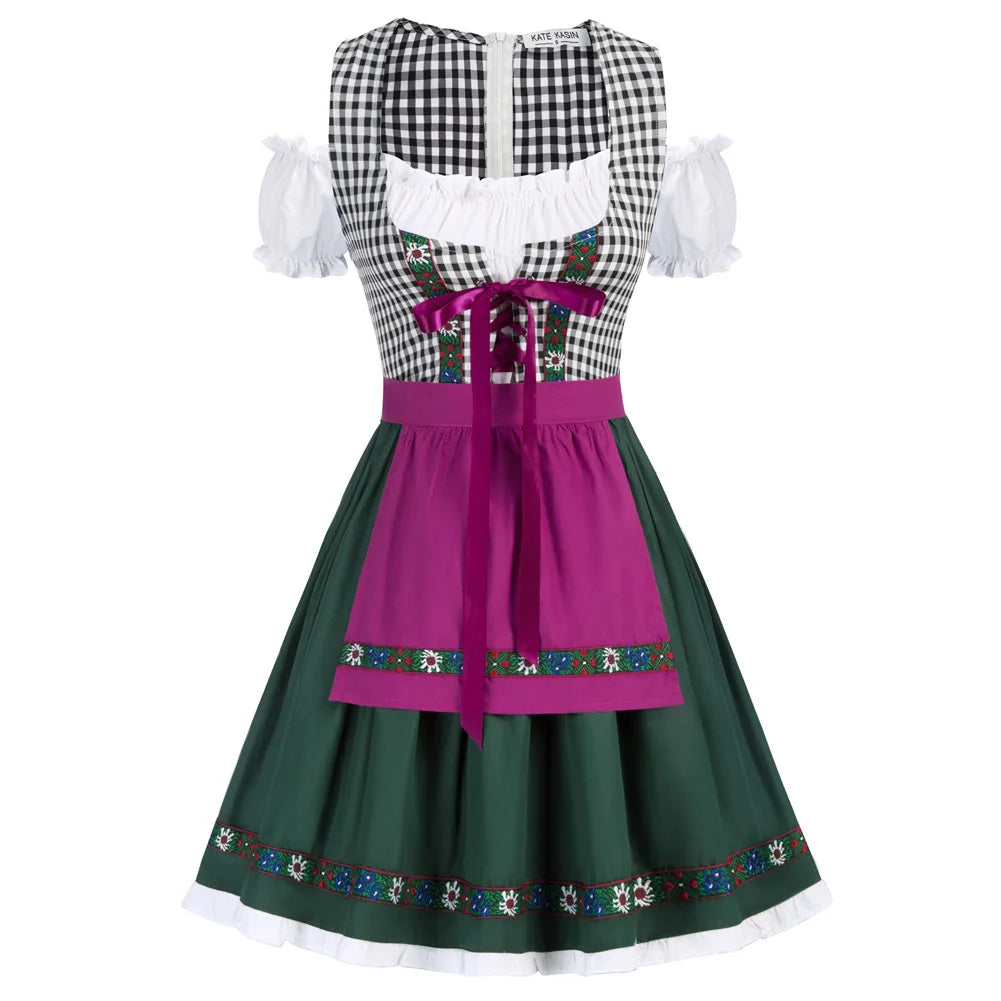 Elegant Bavarian Oktoberfest Women’s Cold Shoulder Dress Set - Image 5