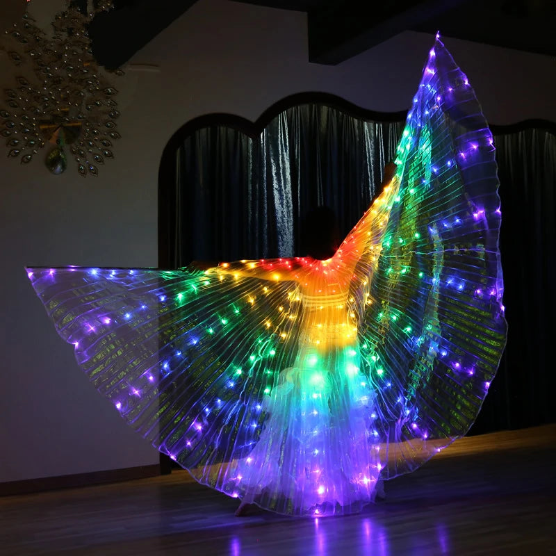 Fluorescent LED Butterfly Dance Wings for Performances - Image 38