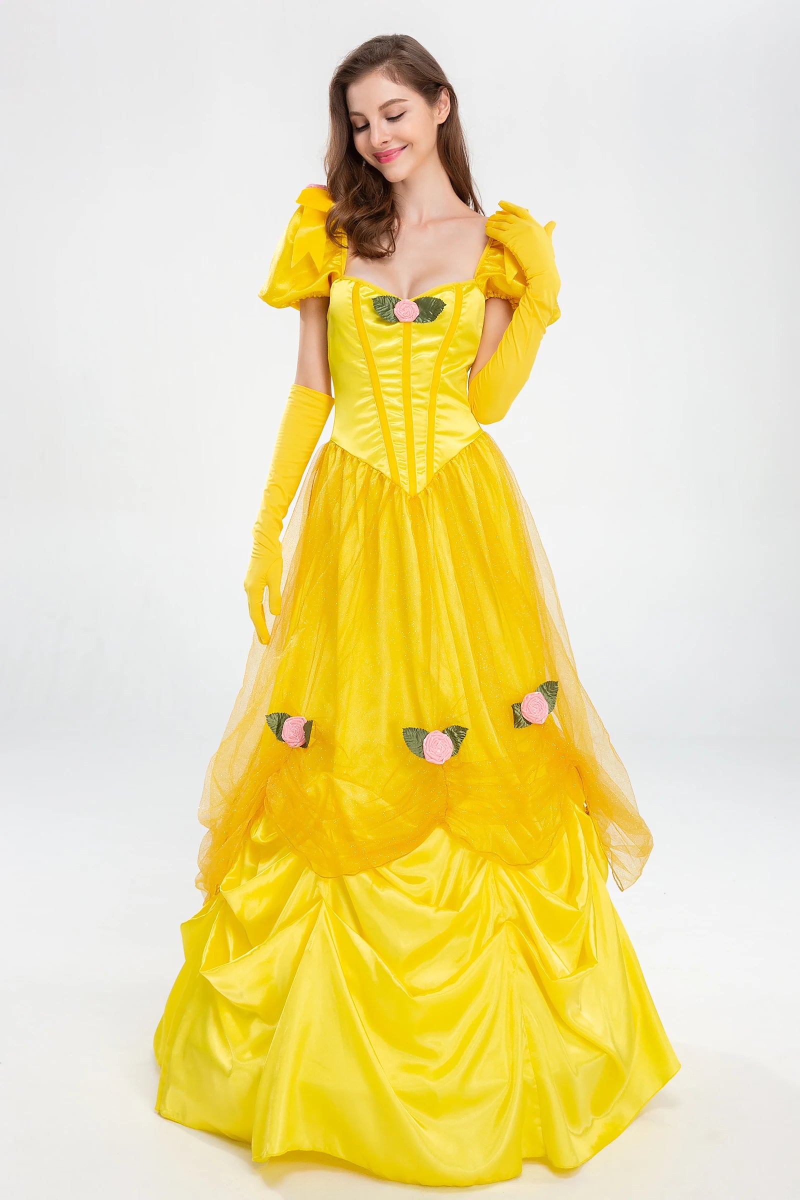Fantasy Belle Princess Cosplay Costume for Halloween Parties - Image 10