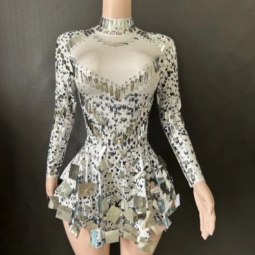 Elegant A-Line Long Sleeve Dress for Summer Parties - Image 3