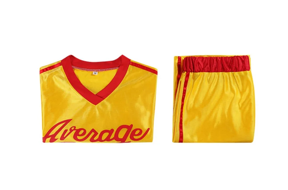 Yellow Dodgeball Jersey Costume for Adult Cosplay